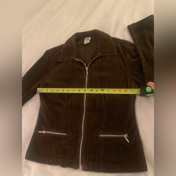 Ellemenno Vintage 90s Y2K Dark Brown Corduroy Jacket M & Mini Skirt 11 - Picture 4 of 12